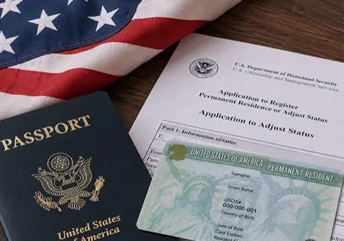 U.S. passport, green card, and adjustment of status application